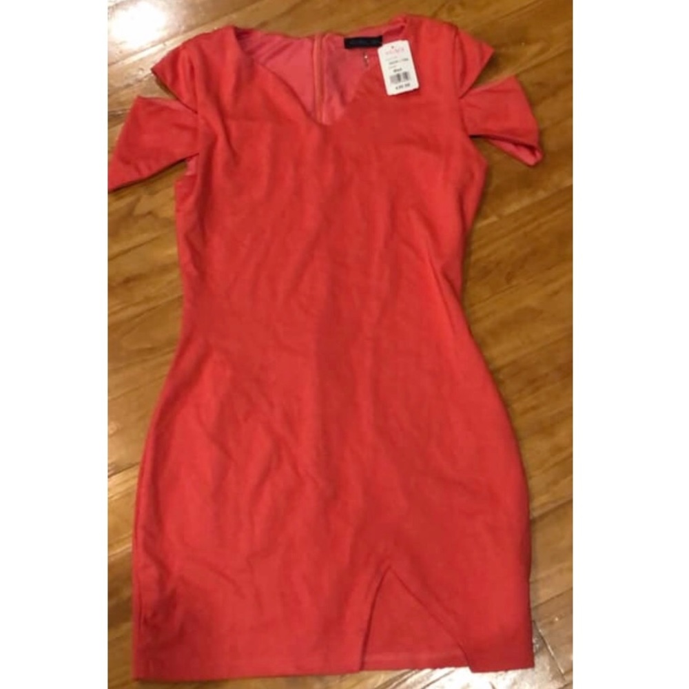 Dark coral dress